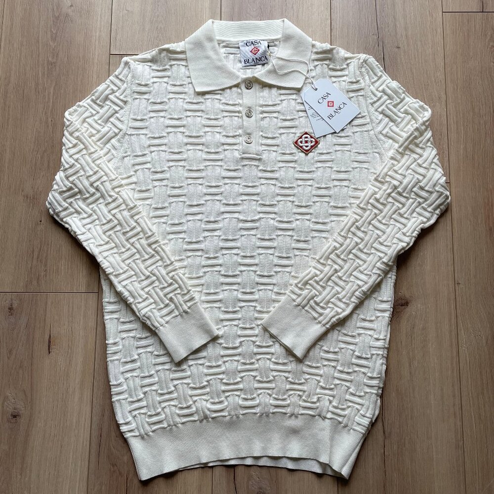 Casablanca Men's White Color Casual Sweaters